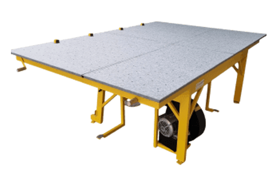 Mesa para cortar vidrio con colchón de aire